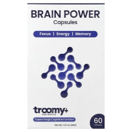 Troomy Nootropics, сила мозга, 60 капсул