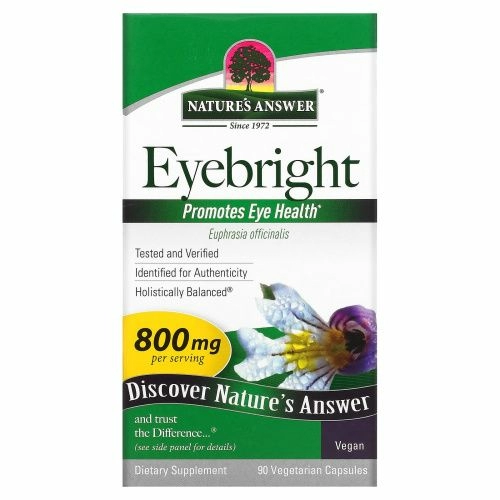 Nature's Answer, Очанка, 800 мг, 90 вегетарианских капсул
