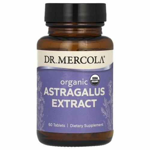 Dr. Mercola, Органический экстракт астрагала, 60 таблеток