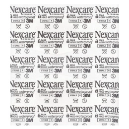 Nexcare, Водонепроницаемые бинты, максимальная фиксация, 60 бинтов одного размера
