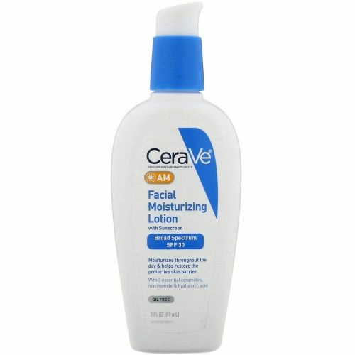 CeraVe, Дневной увлажняющий лосьон для лица с солнцезащитными свойствами, SPF 30, 89 мл (3 жидк. унции)