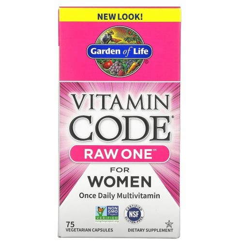 Garden of Life Vitamin Code RAW One for Women, 75 вегетарианских капсул