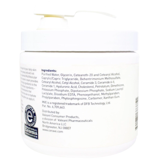 CeraVe, Увлажняющий Крем в Баллоне с Насосом, 16 унций (453 г)