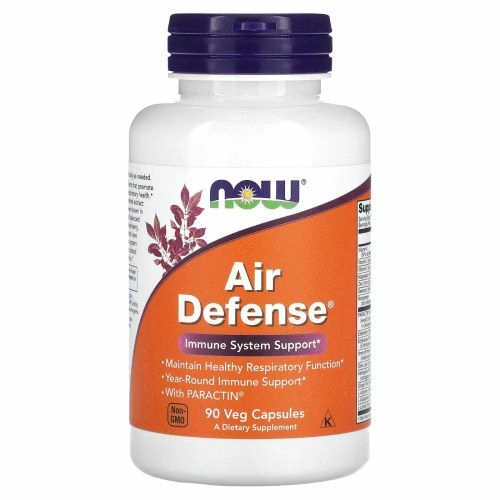 Now Foods, Air Defense, средство для укрепления иммунитета, с экстрактом PARACTIN, 90 растительных капсул