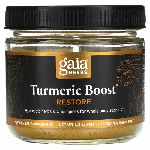 Gaia Herbs, Куркума Ускоренное восстановление 123 грамма