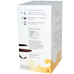 Tazo Teas, Белый чай со вкусом абрикосово-ванильного крема, 20 чайных пакетиков, 1,06 унции (30 г)