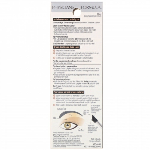 Physicians Formula, Тени для век и обводка для глаз, бронзовые оттенки, 3,4 г (12 унций)