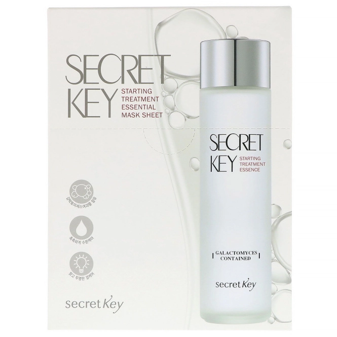 Secret Key, Начальный уход, Базовая маска на основе эссенции, 10 масок, 1,05 унц. (30 г) каждая