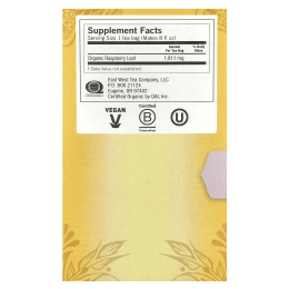 Yogi Tea, листья органической малины для женщин, без кофеина, 16 чайных пакетиков, 29 г (1,02 унции)