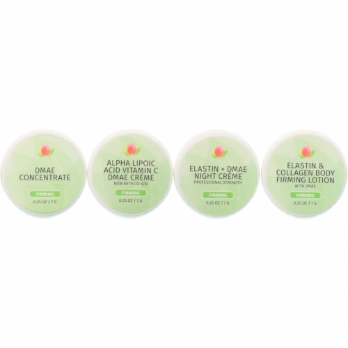 Reviva Labs, 5-Day Trial, Firming, 4 Piece Kit, 0.25 oz (7 g) Each