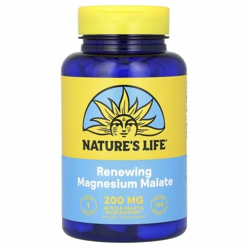 Nature's Life, Малат магния, 1,300 мг, 100  таблеток