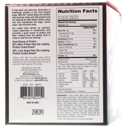 MET-Rx, Печенье с сывороточным протеином, шоколадное арахисовое масло, 8 пакетиков, 1,90 унций (54 г)