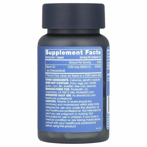 ProHealth Longevity, D3 Extreme, 50 000 МЕ, 24 капсулы