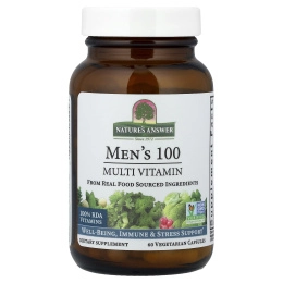 Nature's Answer, Men's 100, мультивитамины, 60 вегетарианских капсул