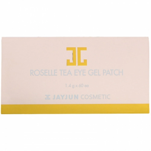 Jayjun Cosmetic, Гелевый патч для глаз с чаем каркадэ, 60 патчей, по 1,4 г каждый