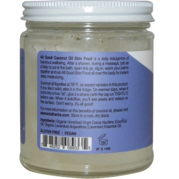 All Good Products, All Good, Органическое кокосовое масло, питание кожи, лаванда, 7.5 ж.унций (222 мл)