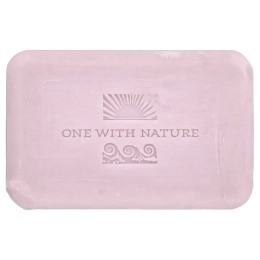 One with Nature, Кусковое мыло с трижды перемолотыми минералами, с запахом лепестков розы, 200 г