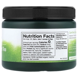 Swanson, сертифицированный органический зеленый чай матча, 50 г (1,76 унции)