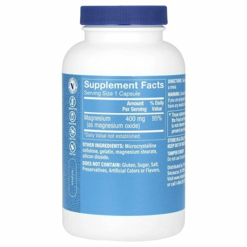 The Vitamin Shoppe, оксид магния, 400 мг, 200 капсул