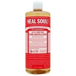 Dr. Bronner's, Чистое Кастильское мыло Розовое 32 жидких унции