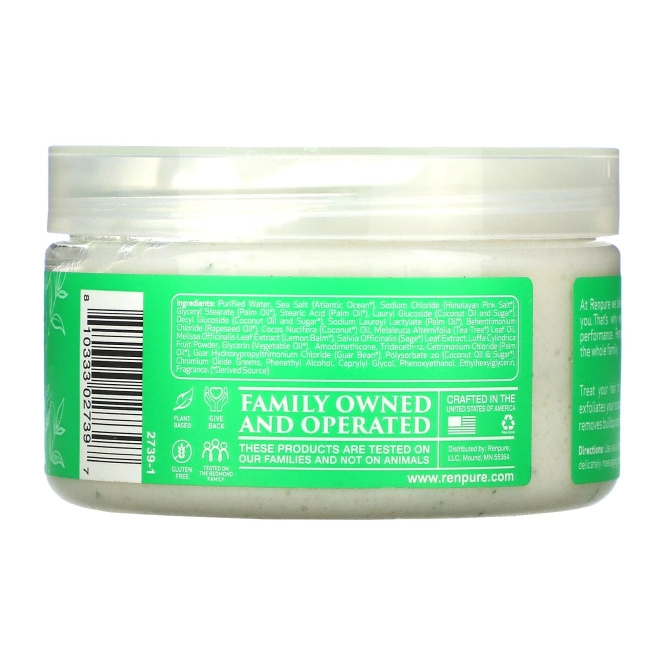 Renpure, Tea Tree & Lemon Sage, Scalp Scrub, 4 oz (118 ml)