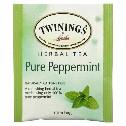 Twinings, Травяной чай из перечной мяты, Без кофеина, 25 чайных пакетиков, 1,76 унции (50 г)