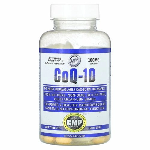 Hi Tech Pharmaceuticals, коэнзим Q10, 100 мг, 120 таблеток