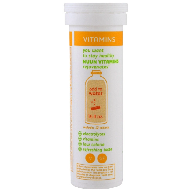 Nuun, Витамины, Гидратация, Мандарин-Лайм, 12 таблеток