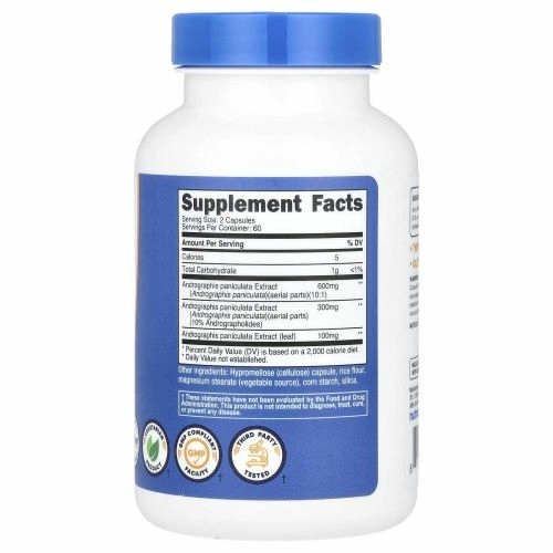 Nutricost, Экстракт андрографиса, 1000 мг, 120 капсул (500 мг на капсулу)