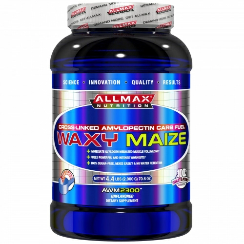 ALLMAX Nutrition, Восковая кукуруза, углеводы, сетчатый амилопектин, без добавок, 70,6 унций (2000 г)
