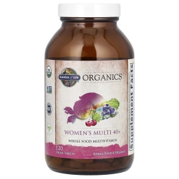 Garden of Life, Women's Multi 40+, цельнопищевые мультивитамины, 120 веганских таблеток