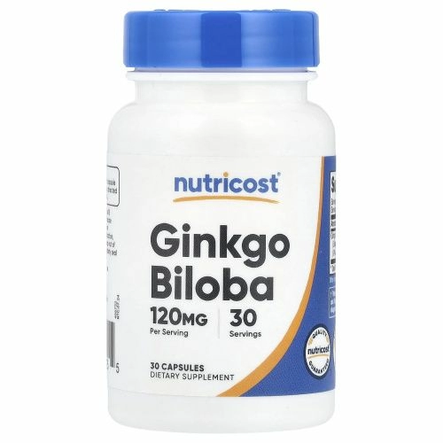 Nutricost, Гинкго билоба, 120 мг, 30 капсул