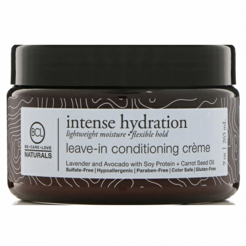 BCL, Be Care Love, Naturals, интенсивное увлажнение, несмываемый кондиционирующий крем, 265 мл