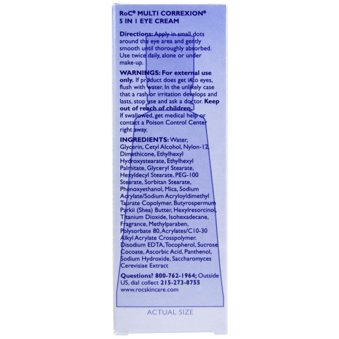RoC, Крем для глаз «Мульти Корерксион 5-в-1» , 0,5 жидк. унц. (15 мл)