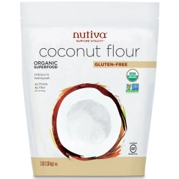 Nutiva, Кокосовая мука, безглютеновая, 3 фунта (1.36 кг)