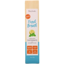 Oxyfresh, Свежее дыхание, зубная паста с лимоном, мятой, кислородом и цинком, 5 унц. (142 г)