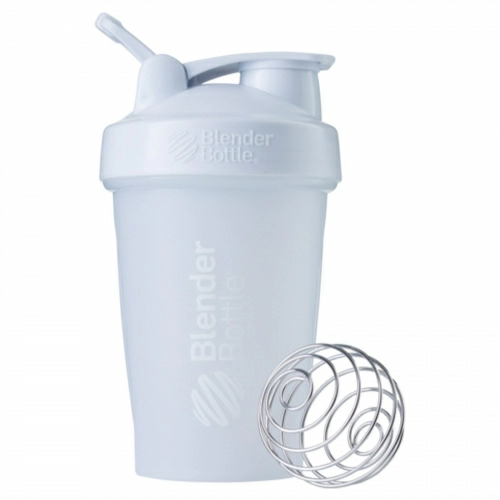 Blender Bottle, BlenderBottle, классическая с петелькой, белая, 20 унций