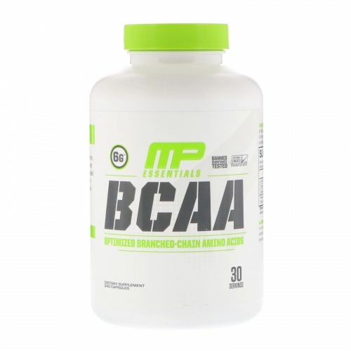MusclePharm, Essentials, аминокислоты с разветвлённой цепью, 240 капсул