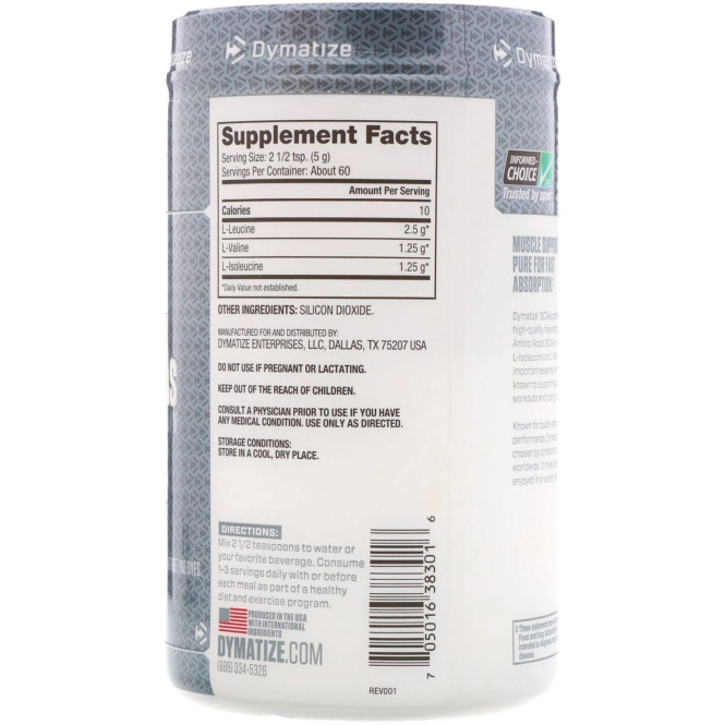 Dymatize Nutrition, BCAAs, Branched Chain Amino Acids, 10.6 oz (300 g)