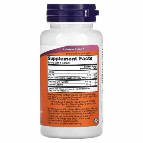 Now Foods CoQ10 (400 мг) 30 софтгелей