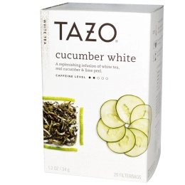 Tazo Teas, Белый чай с огурцом, 20 фильтр-пакетов, 1,2 унции (34 г)