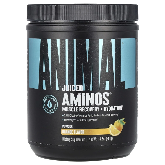 Animal, Animal Juiced Aminos с добавлением BCAA Апельсиновый сок 368 грамм