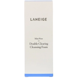 Laneige, Мини-поры, двойная осветляющая очищающая пена, 150 мл