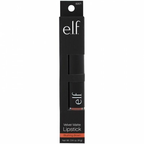 E.L.F. Cosmetics, Бархатный матовый, Помада для губ, Коричневый румянец, 0,14 унции (4,1 г)