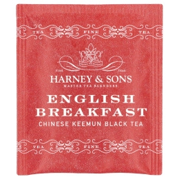 Harney & Sons, Китайский черный чай кимун, английский завтрак, 50 чайных пакетиков, 90 г (3,17 унции)