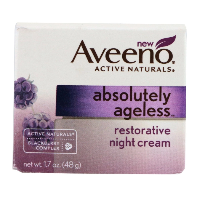 Aveeno, Absolutely Ageless, восстанавливающий ночной крем, 1,7 унции (48 г)