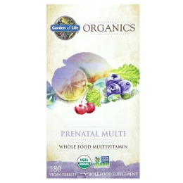 Витамины для беременных, MyKind Organics Prenatal Once Daily, Garden of life, 180 веганских таблеток