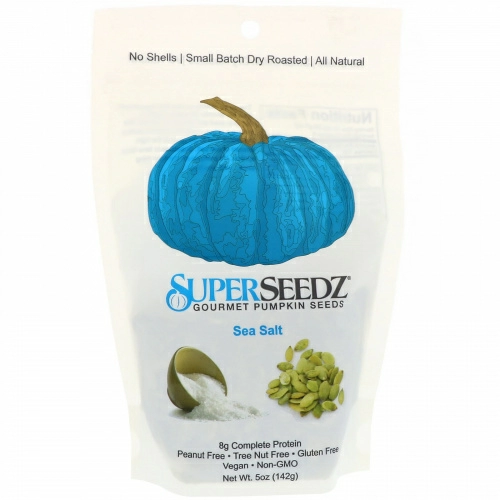 SuperSeedz, Тыквенные семена Gourmet, морская соль, 142 г (5 унций)