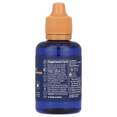 Trace Minerals ®, ConcenTrace®, микроэлементы в каплях, 59 мл (2 жидк. унции)