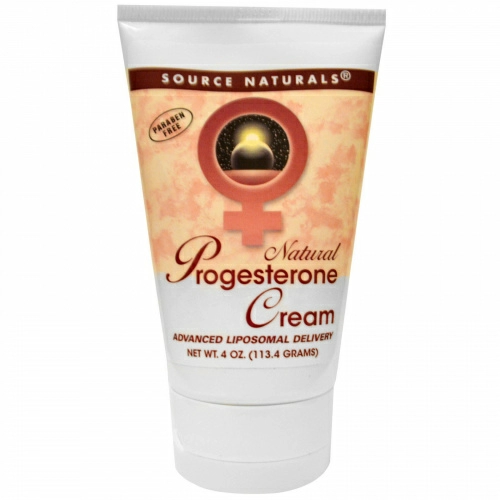 Source Naturals, Натуральный крем с прогестероном, 113.4 г
